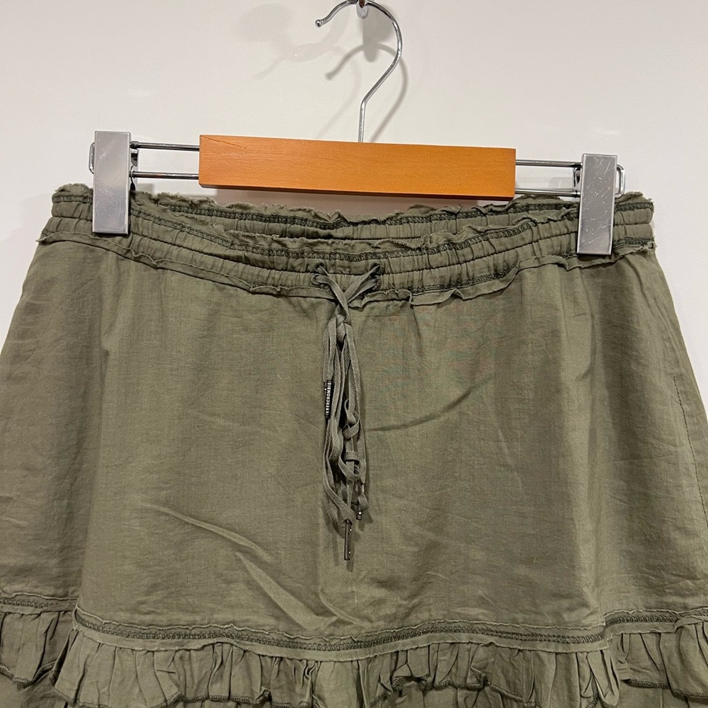 A&F Olive Green Ruffle Skirt - Picture 4 of 7